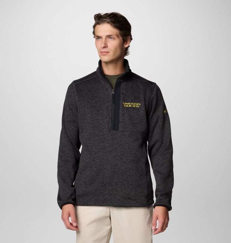 suéter masculino universitário com meio zíper modelo weather - oregon