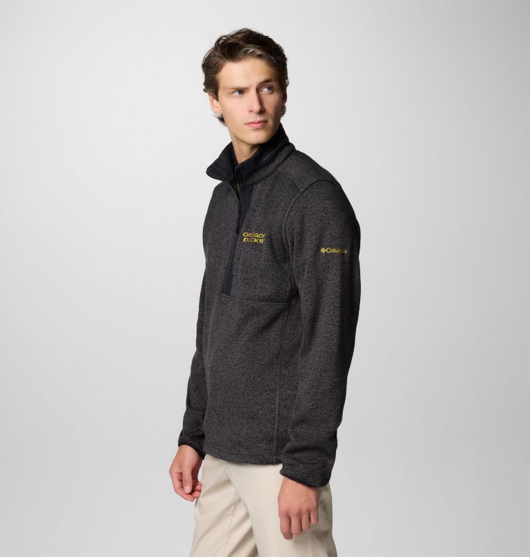 suéter masculino universitário com meio zíper modelo weather - oregon