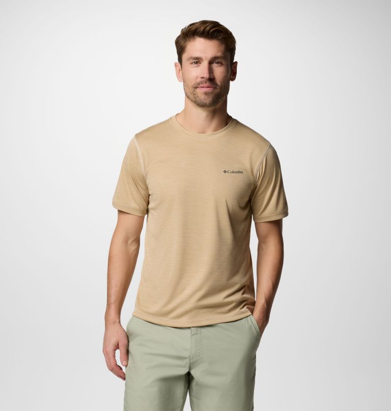 camisa masculina de malha de manga curta sage peak