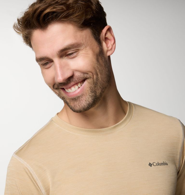 camisa masculina de malha de manga curta sage peak