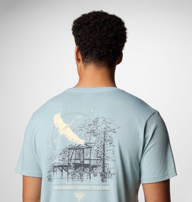 camiseta masculina pfg uncharted com estampa gráfica