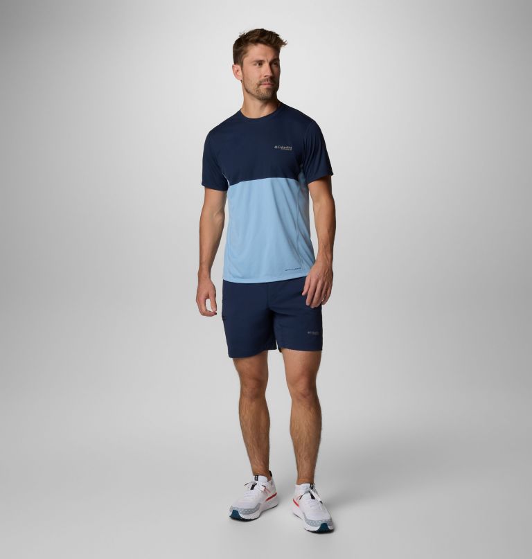 camiseta masculina cirque river pro de manga curta com estampa gráfica