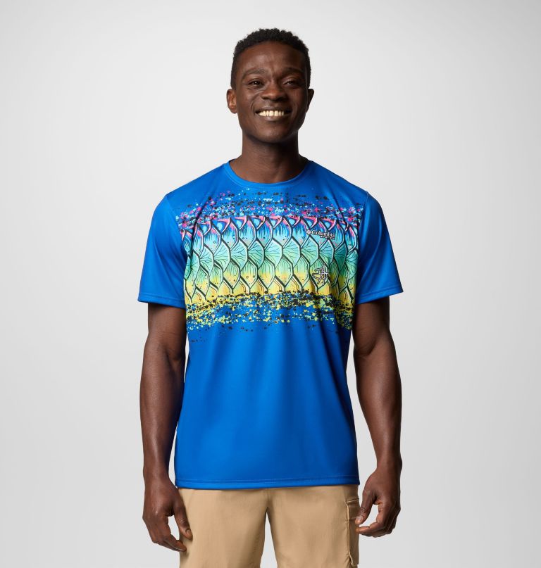 camisa masculina de manga curta terminal tackle pfg x bentley