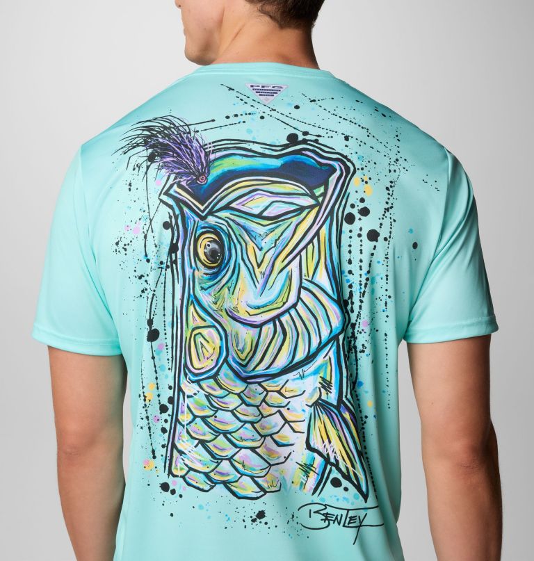 camisa masculina de manga curta terminal tackle pfg x bentley