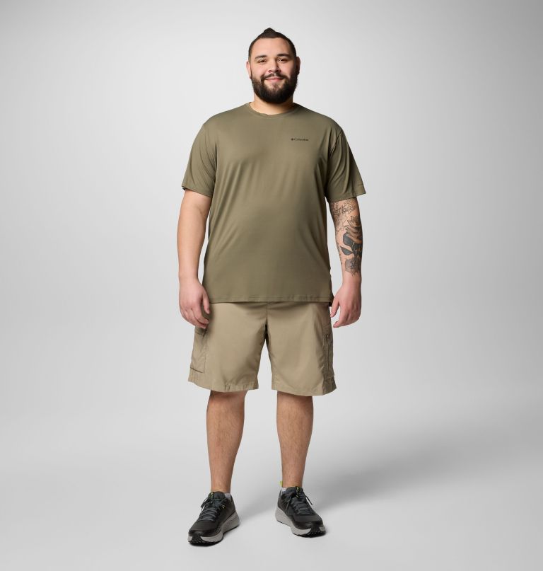 camiseta masculina tech trail utility de manga curta - tamanho grande