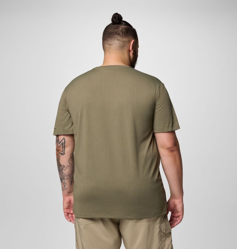 camiseta masculina tech trail utility de manga curta - tamanho grande