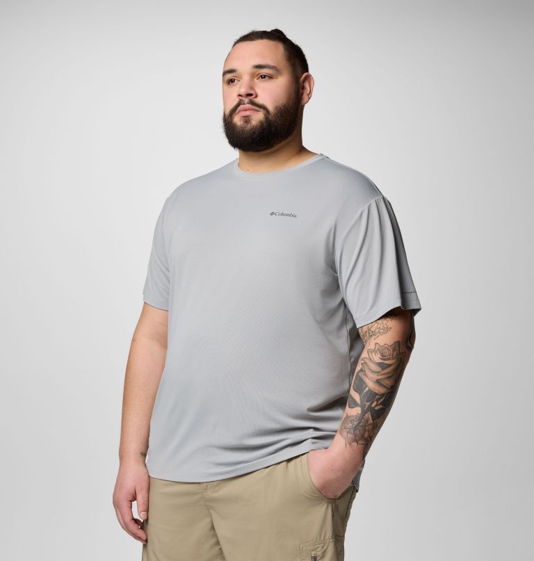camiseta masculina tech trail utility de manga curta - tamanho grande