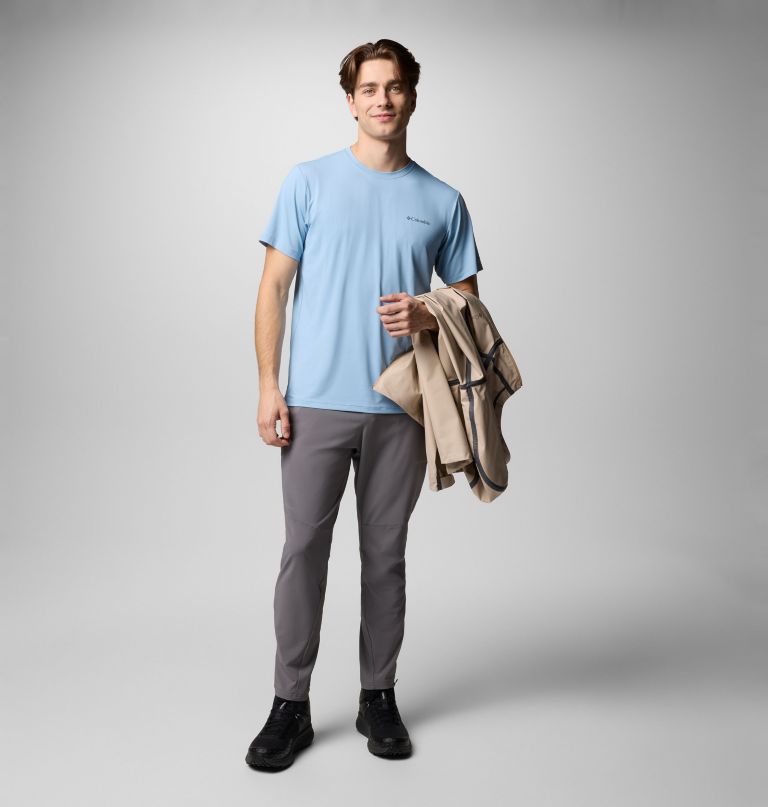 camiseta masculina tech trail utility de manga curta - tamanho grande