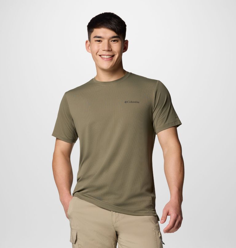 camiseta masculina tech trail utility de manga curta - tamanho grande