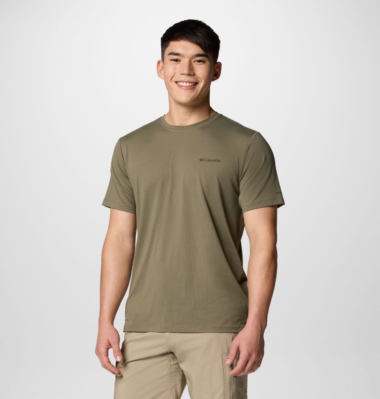 camiseta masculina tech trail utility de manga curta - tamanho grande