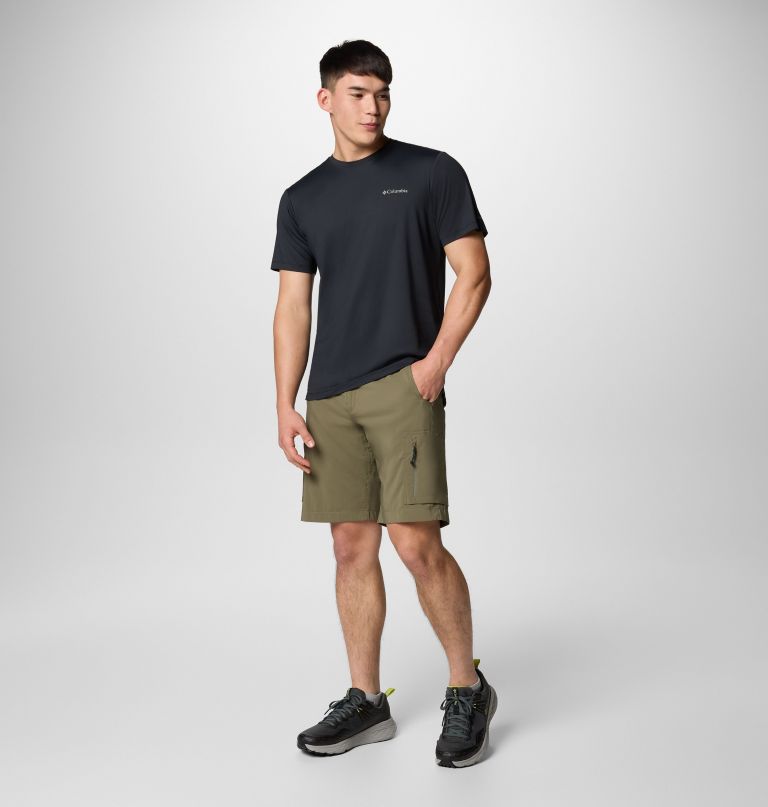 camiseta masculina tech trail utility de manga curta - tamanho grande