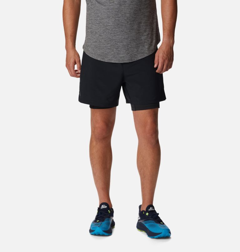 calções masculinos endless trail 2 em 1