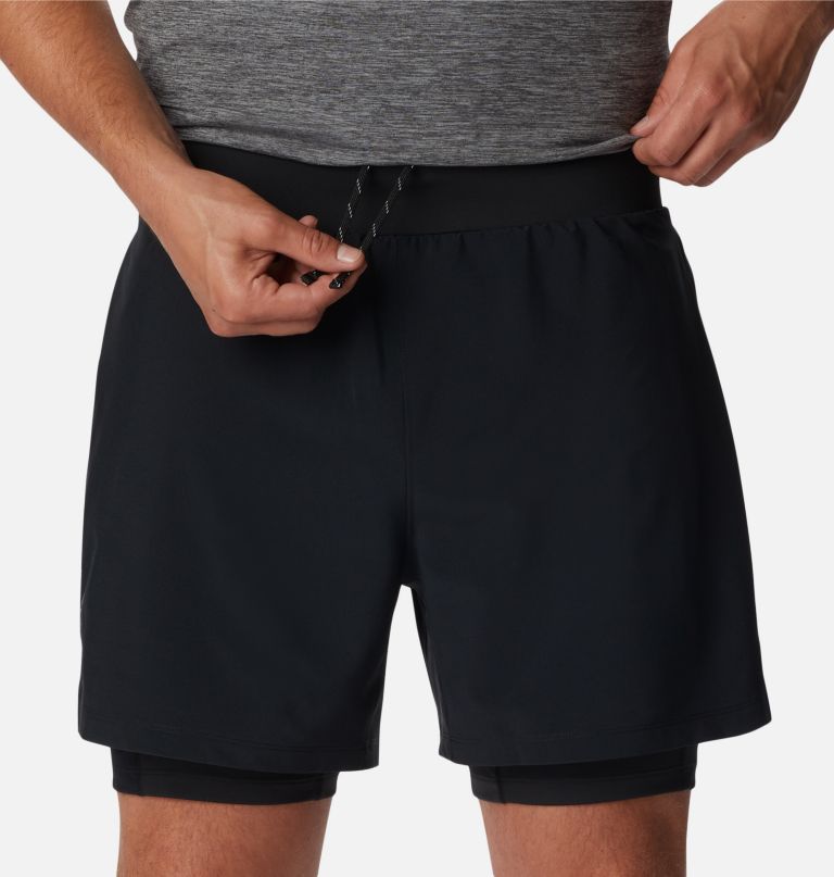 calções masculinos endless trail 2 em 1