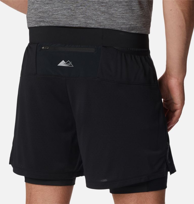calções masculinos endless trail 2 em 1