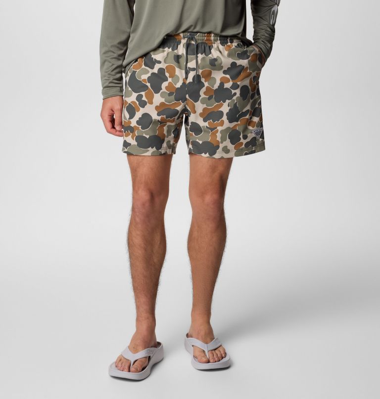 calções de banho estampados pfg rambler para homem