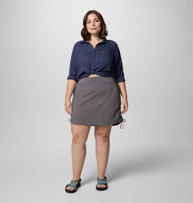 saia-calça franzida feminina all seasons - tamanhos grandes