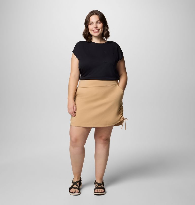 saia-calça franzida feminina all seasons - tamanhos grandes