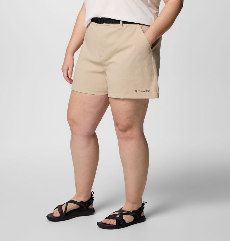 shorts femininos brea falls em nylon - tamanhos grandes