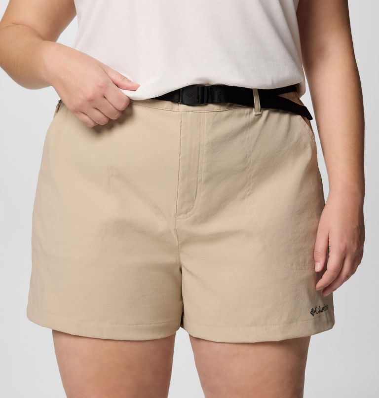 shorts femininos brea falls em nylon - tamanhos grandes