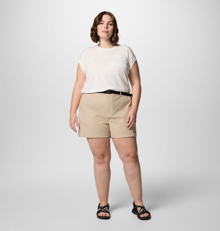 shorts femininos brea falls em nylon - tamanhos grandes