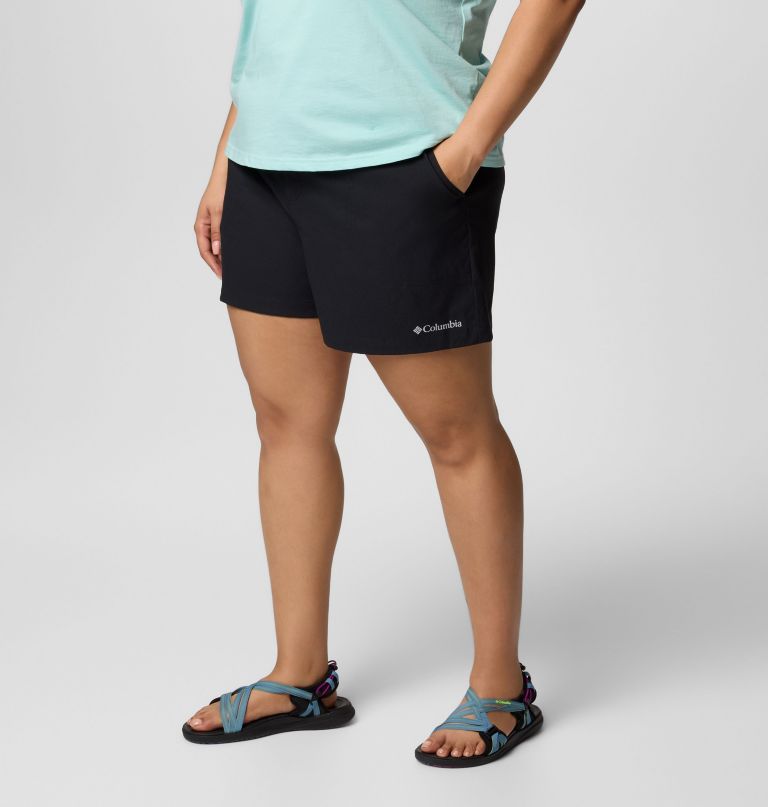 shorts femininos brea falls em nylon - tamanhos grandes