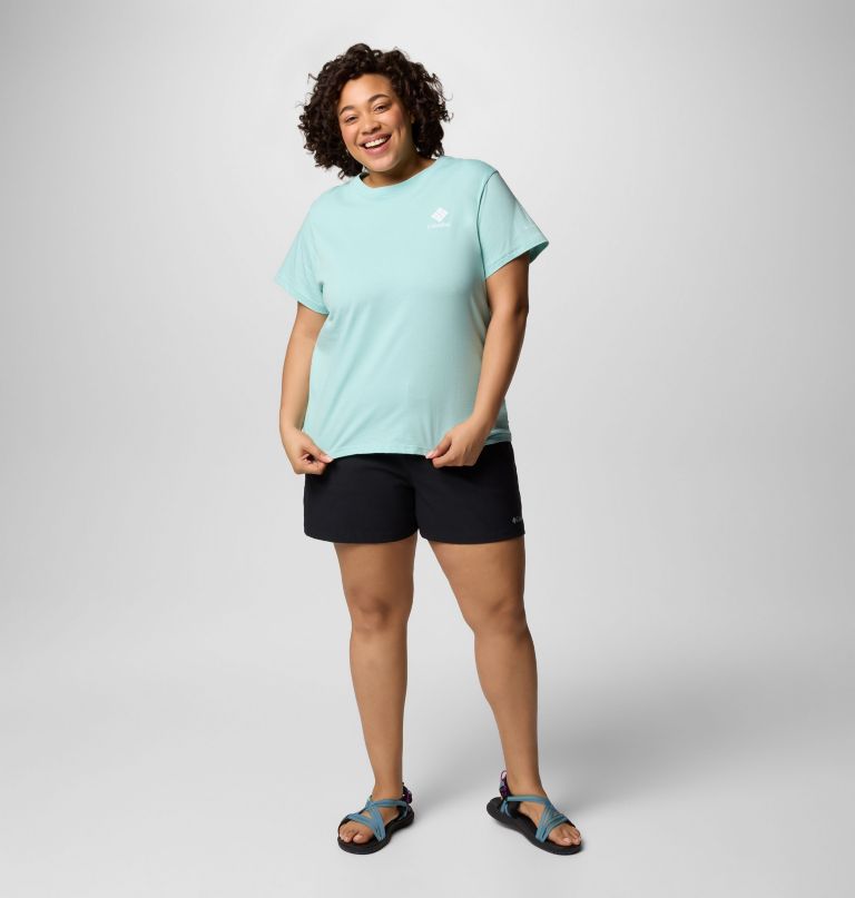 shorts femininos brea falls em nylon - tamanhos grandes