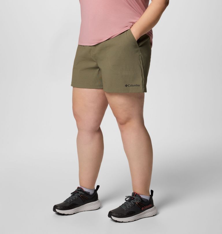 shorts femininos brea falls em nylon - tamanhos grandes