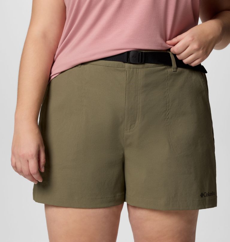 shorts femininos brea falls em nylon - tamanhos grandes