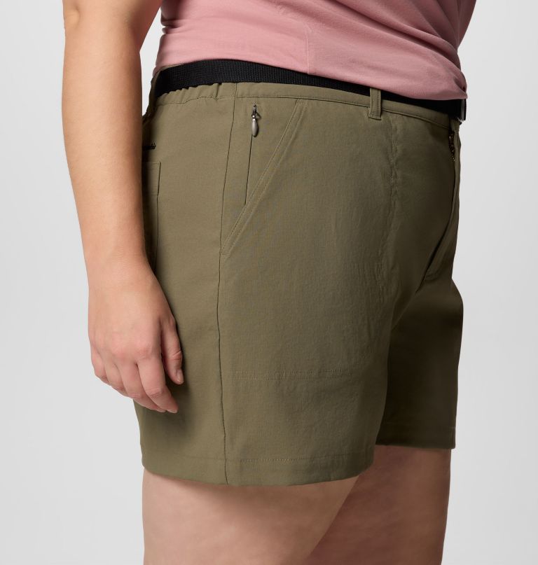 shorts femininos brea falls em nylon - tamanhos grandes