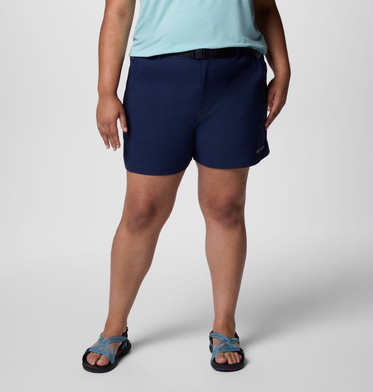 shorts femininos brea falls em nylon - tamanhos grandes
