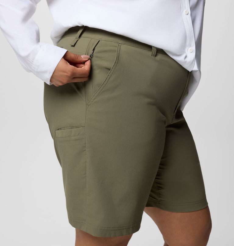 shorts longos femininos leslie falls ii - tamanho plus size