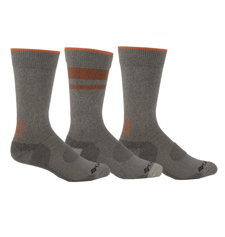meias masculinas balance point crew - pacote com 3 unidades