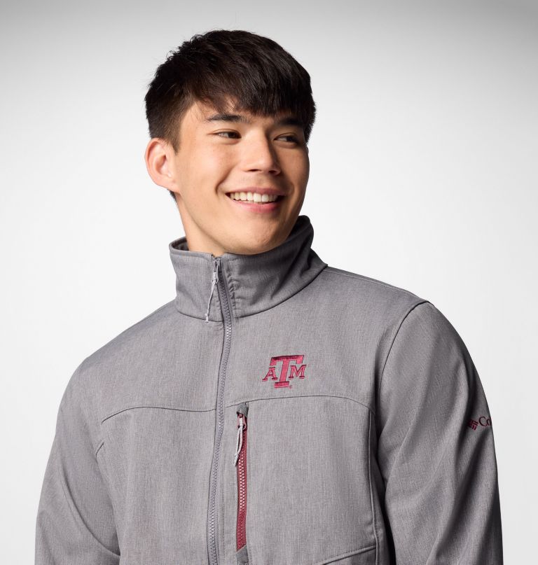 jaqueta softshell masculina universitária ascender iii - texas am