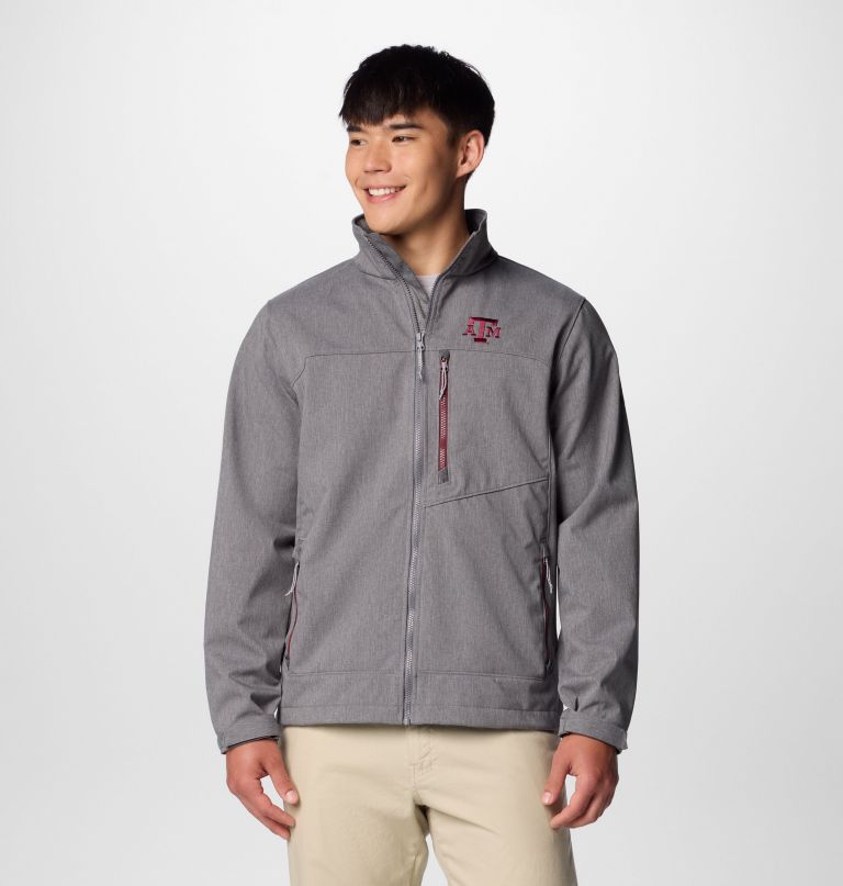jaqueta softshell masculina universitária ascender iii - texas am