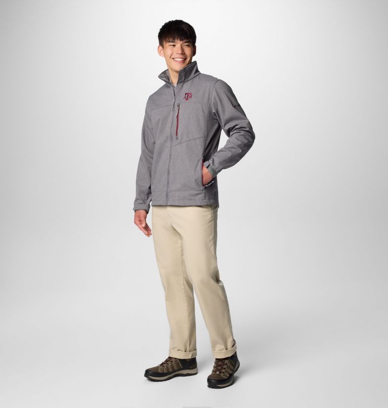 jaqueta softshell masculina universitária ascender iii - texas am