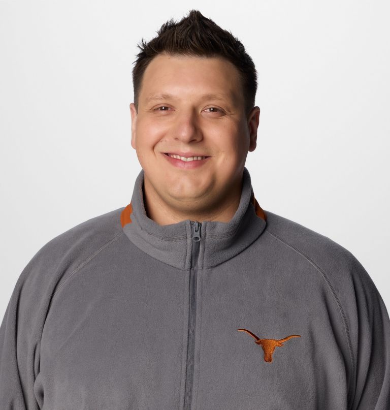 jaqueta fleece masculina universitária flanker iv - texas - tamanho grande
