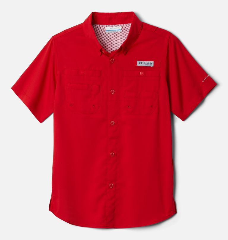 camisa de manga curta pfg tamiami para meninos