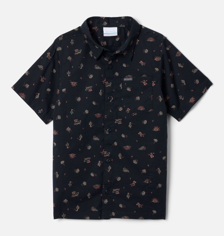 camiseta infantil de manga curta com estampa rapid rivers