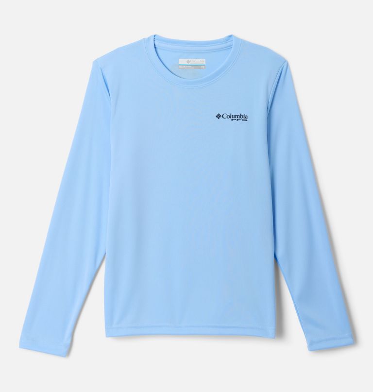 camisa de manga comprida infantil pfg terminal tackle fins and stripes