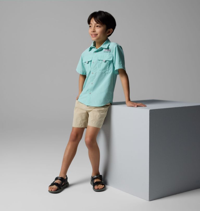 camisa de manga curta pfg bahama ii para meninos