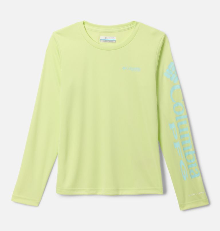 camisa de manga comprida pfg tidal para meninas