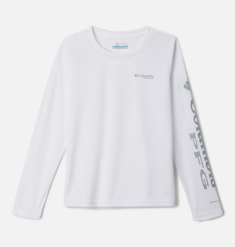camisa de manga comprida pfg tidal para meninas