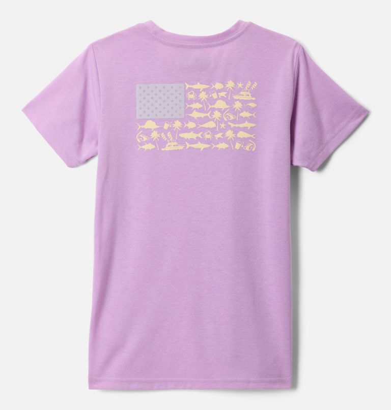 camiseta feminina pfg de manga curta com estampa