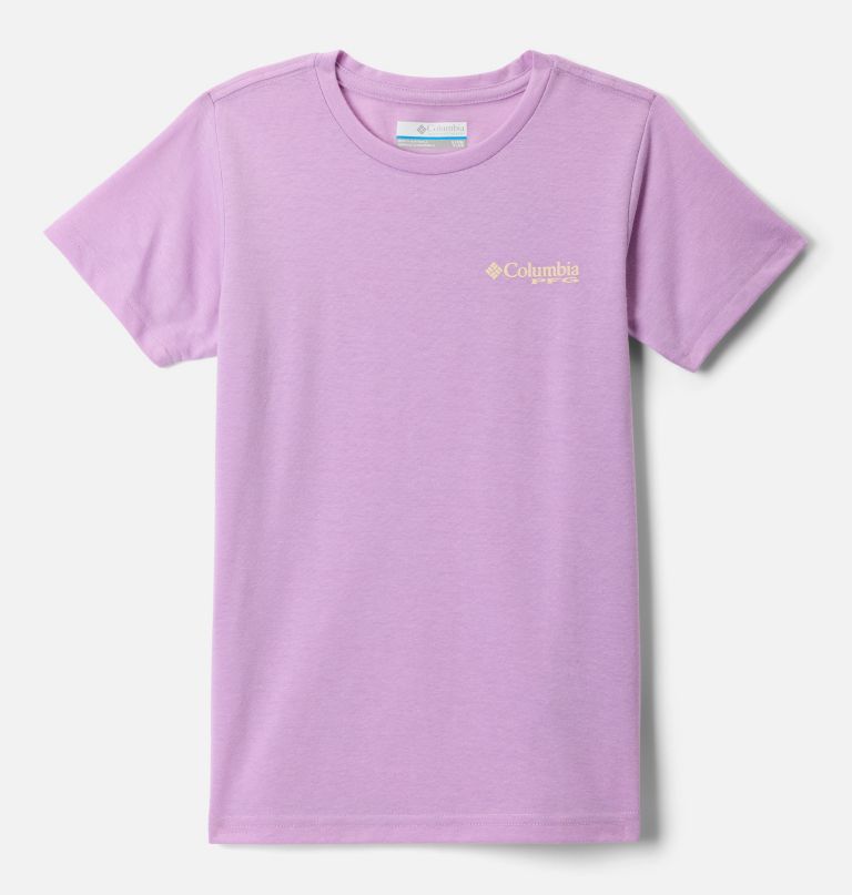 camiseta feminina pfg de manga curta com estampa