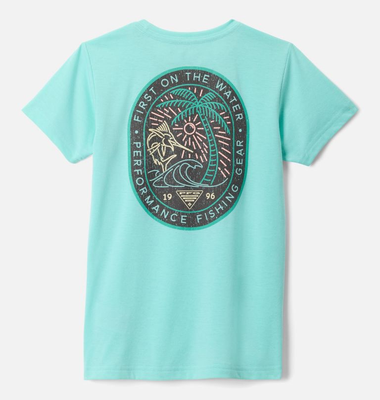 camiseta feminina pfg de manga curta com estampa