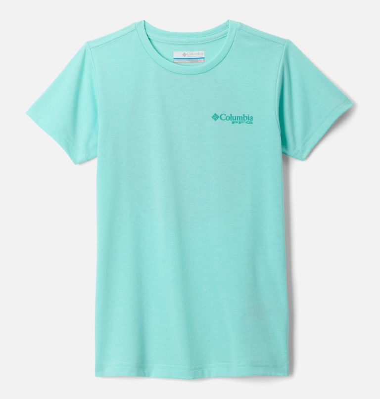 camiseta feminina pfg de manga curta com estampa