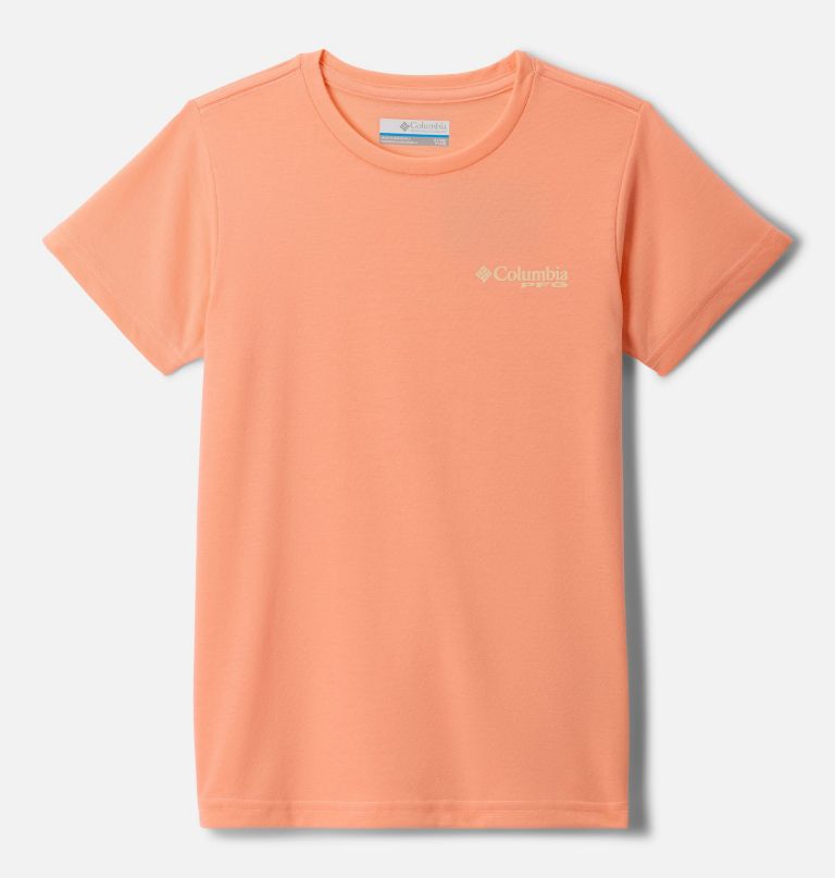 camiseta feminina pfg de manga curta com estampa