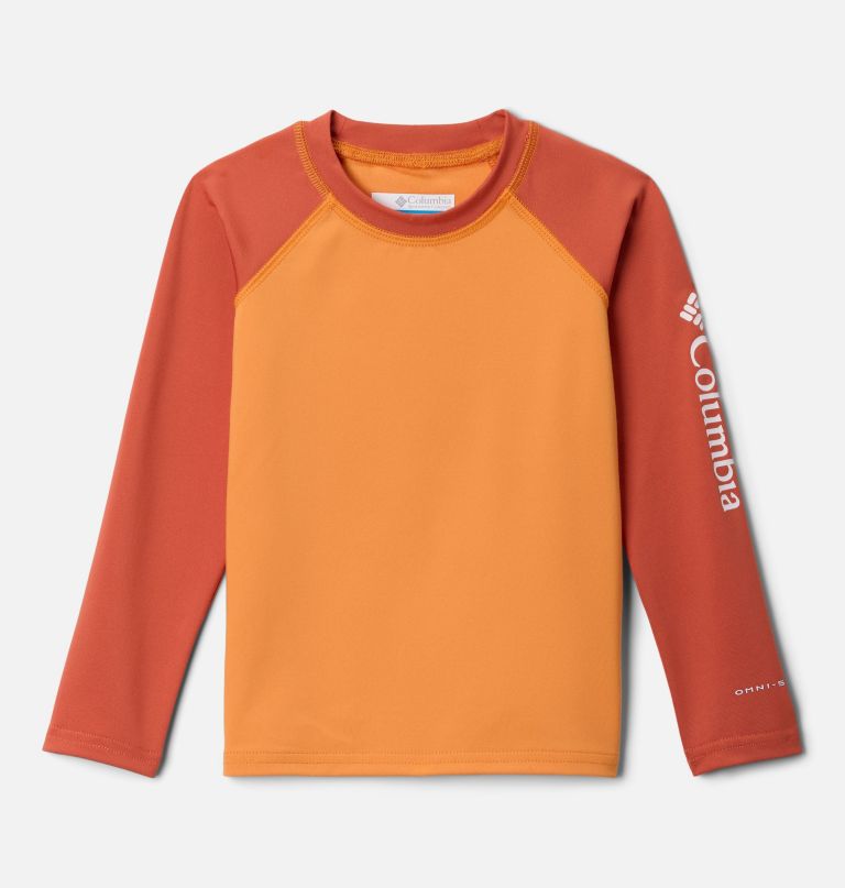 camiseta infantil de manga comprida com proteção solar sandy shores