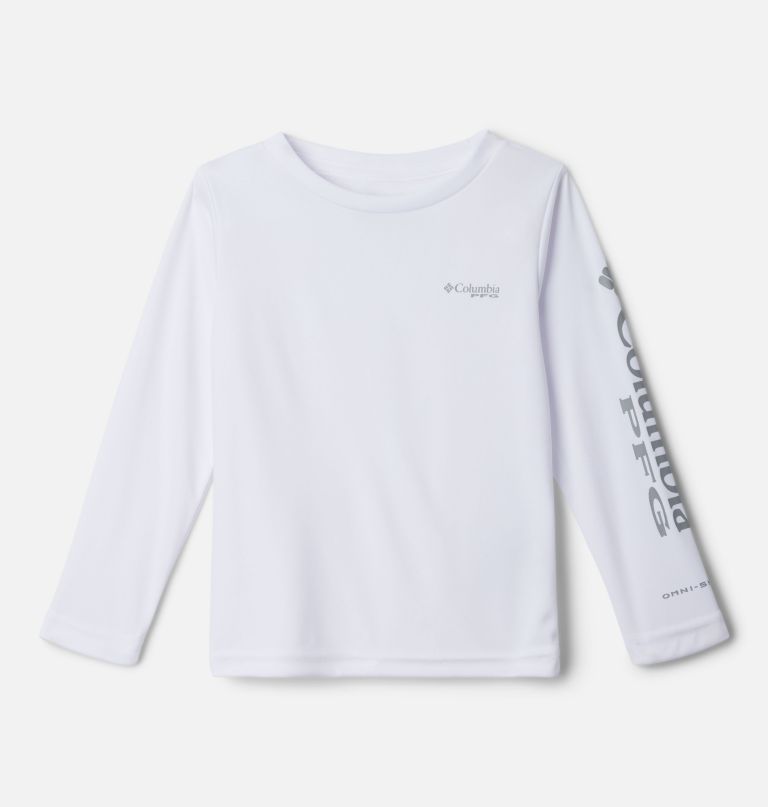 camiseta infantil feminina de manga comprida pfg tidal tee