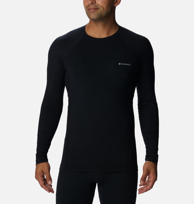camiseta térmica masculina de gola redonda de peso médio